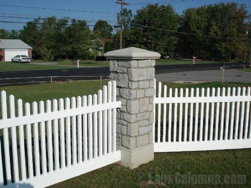 Pillar caps easily increase the appeal of fence posts.