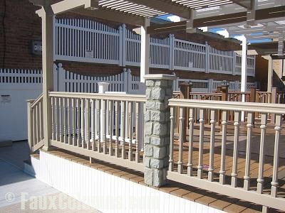 Decorative posts add comfort and ambiance to decks.