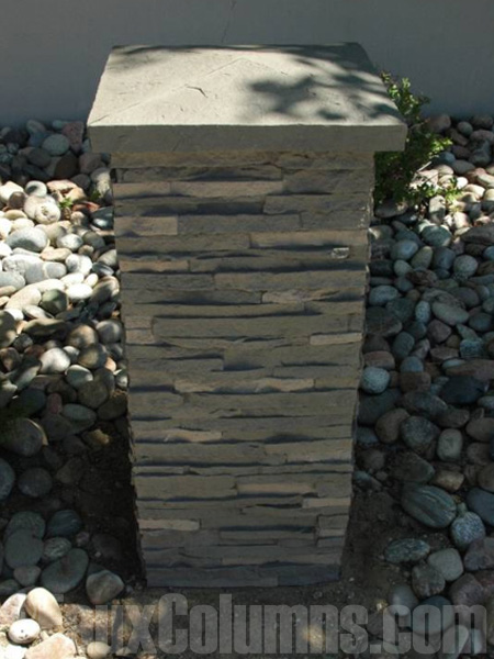 Pillar caps amplify the curb appeal created by accent columns.