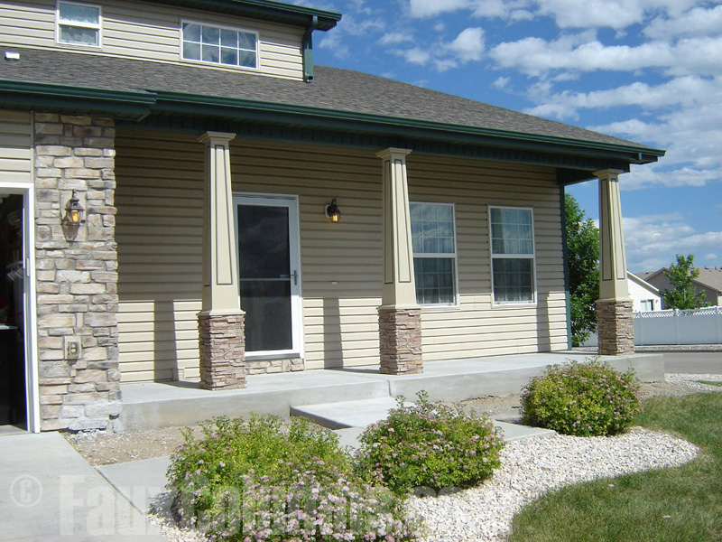 Simulated stone columns give a facelift to homes when used as pillar posts