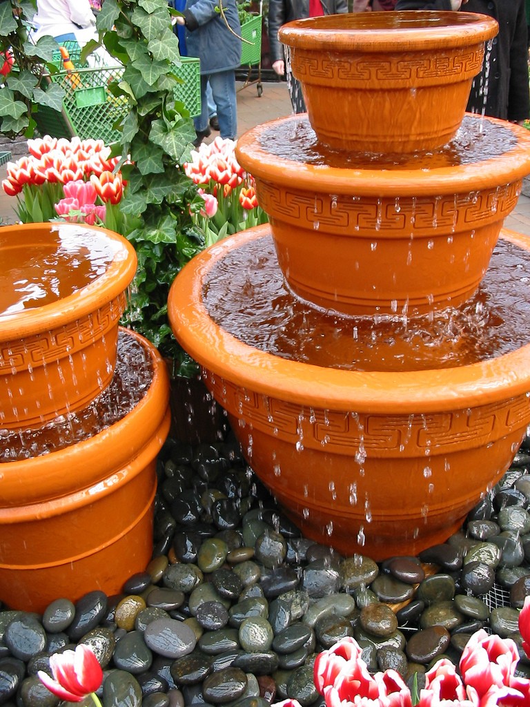 Water fountains make your garden a peaceful place to be.