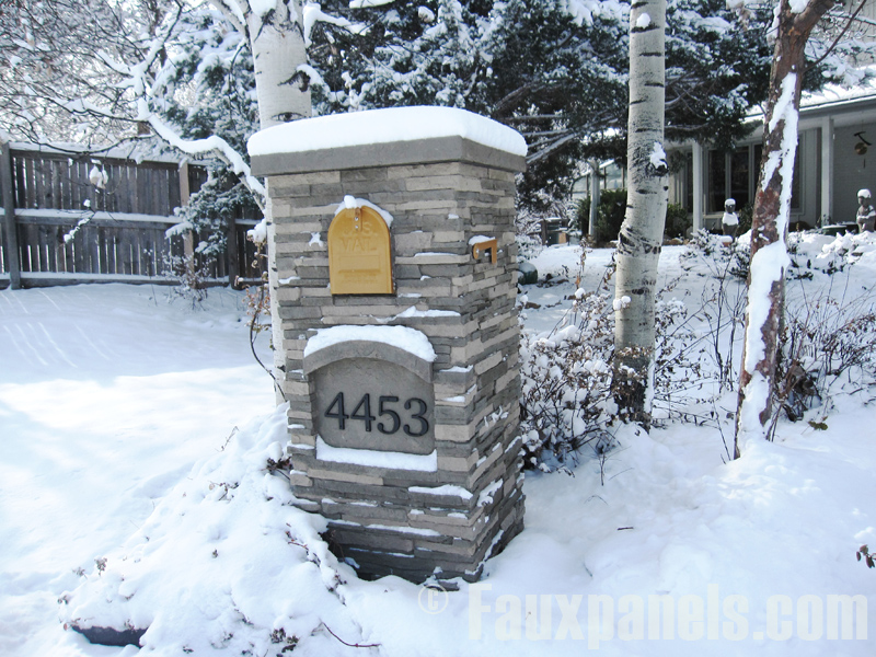 Dazzling faux brick mailbox Unique Mailbox Posts Special Delivery With Faux Barron Designs