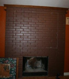 Dated brickwork, covered in drab paint, put customer Shana into a fireplace funk.