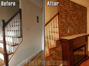 Your friends and family will be hard-pressed to tell the difference between our Old Chicago Brick panels and the real thing at first sight.