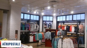 Artificial brick accents throughout the store create an inviting atmosphere.