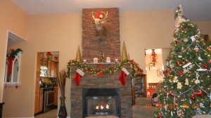 A gorgeous fireplace remodel just in time for the holidays.