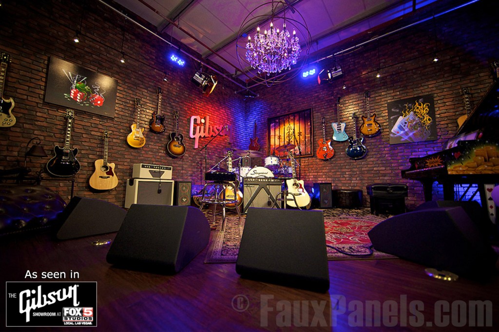 Fox 5 performance space in Las Vegas remodeled with Old Chicago brick veneer panels.