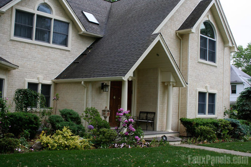 Coral Block panels create a beautiful exterior on any home.