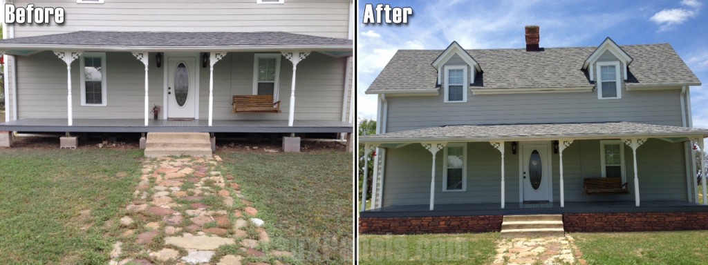 Decorative stone panels are a smart choice for foundation covers, because they hold up extremely well in all kinds of weather conditions.