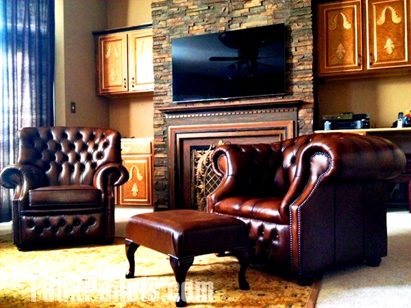 An entertainment center wall is a great way to upgrade your TV room.