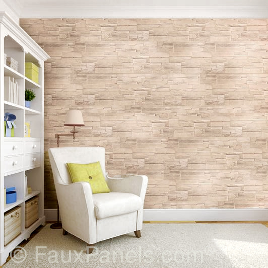 Easy to clean polyurethane panels used to create this accent wall.