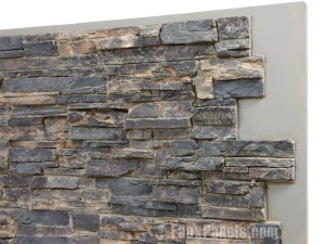  Don't let the 'faux' fool you. Not only are our polyurethene panels vividly realistic, they're also much tougher and more durable than individually-affixed stone veneer.