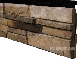 Versetta panels are made from manufactured stone, but in a single piece that resists damage.