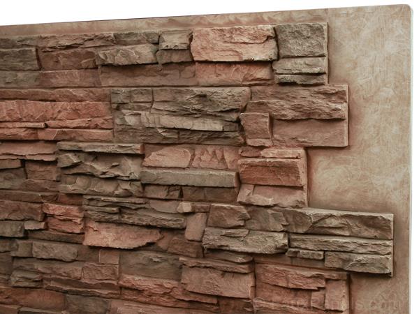 Like many of our products, our Regency Stacked Stone in Honey have interlocking sections for a seamless connection from panel to panel.