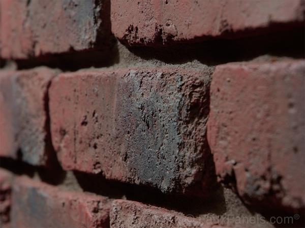 Our faux brick panels are incredibly realistic. Just look at that detail!