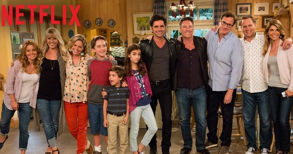  The Tanner-Fuller family may be all grown up - but the set for their iconic San Francisco house still features that cheesy wood paneling.