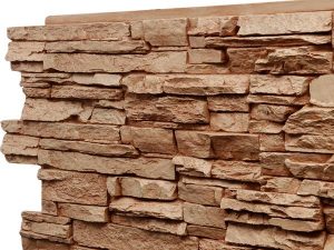 Panel color Cajun Stone, resembling rocks sourced from Texas, Alabama and the Gulf Coast
