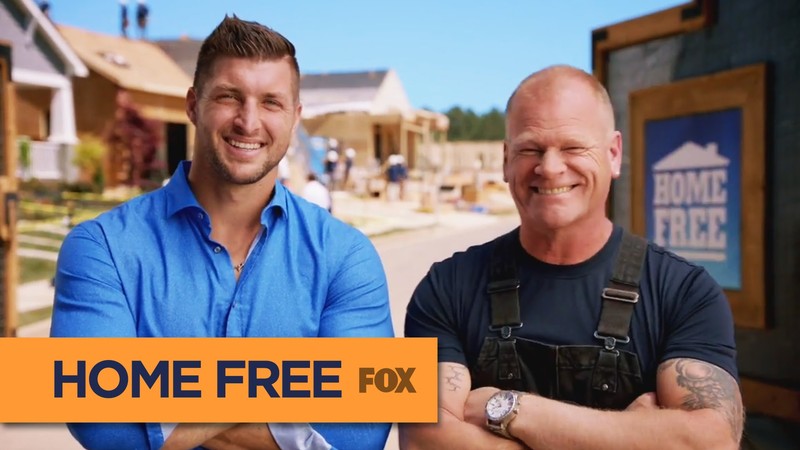 Tim Tebow and Mike Holmes host Season 2 of Home Free on FOX.