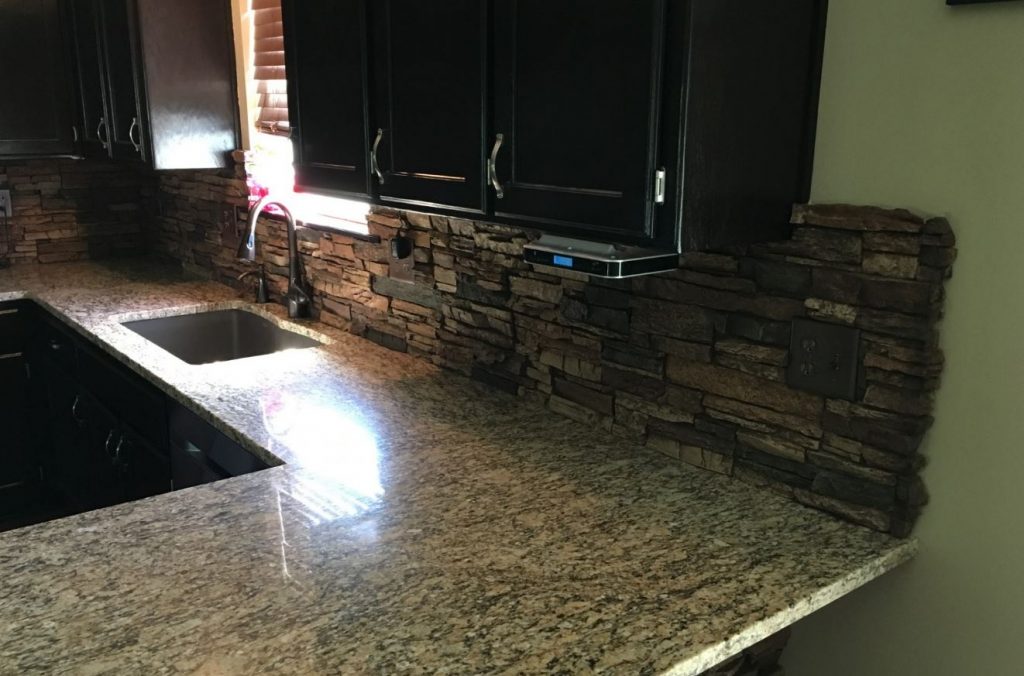 How to finish a kitchen backsplash when there's no natural stopping point.