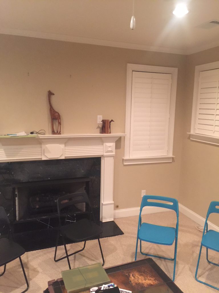  BEFORE: You can see how drab and unexciting the basement was beforehand.