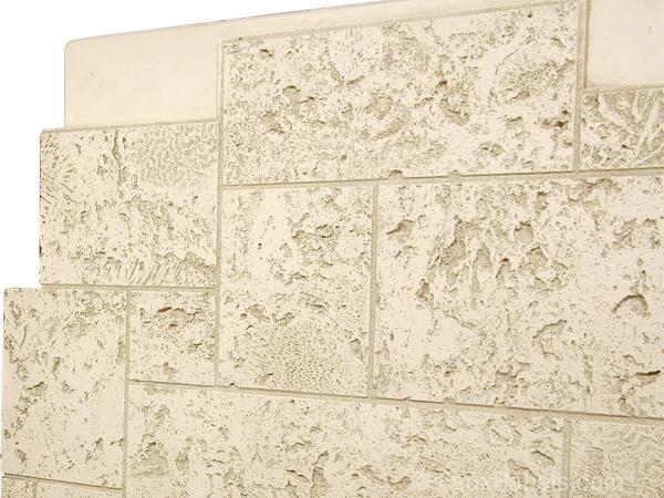 Coral panels recreate the look of real coral blocks in varying sizes.