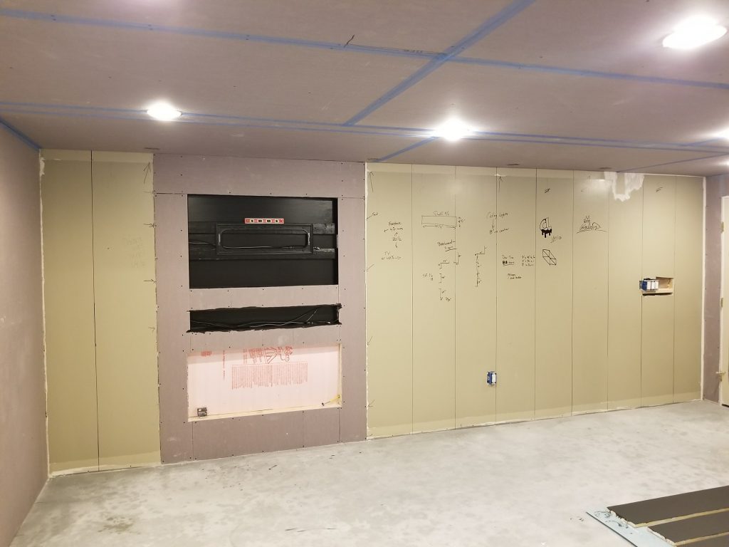Before: wall preperation