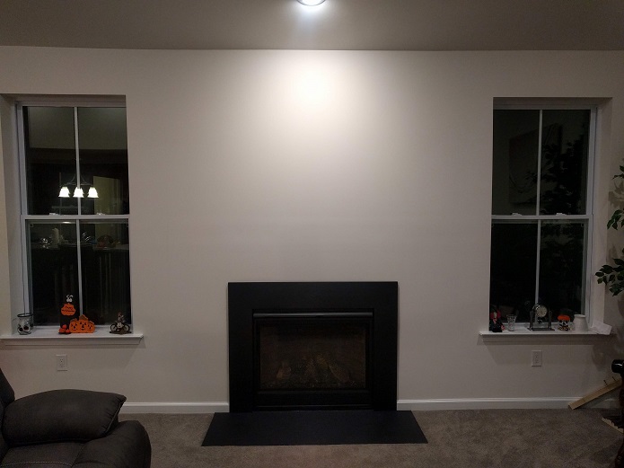 Fireplace before