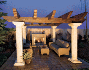 Pergolas Over Sitting Area