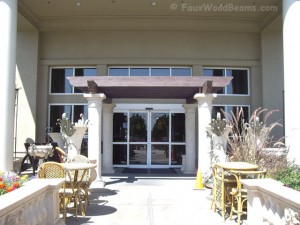 Trellis over Store Entrance