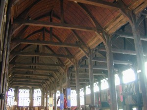 The church at Honfleur, on the north coast of France