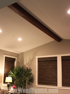Its impressive how quick the faux beam went up and how great it looks.