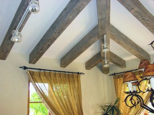 Staining and painting fake wood is easy to do with our beams.