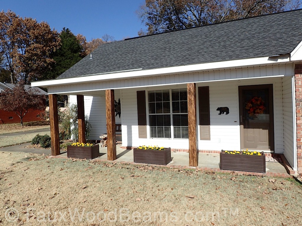 Custom Timber beams are an easy way to bring your porch post ideas to life.