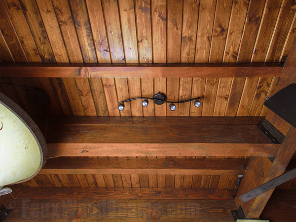 Easy to install wood style beams made from polyurethane.