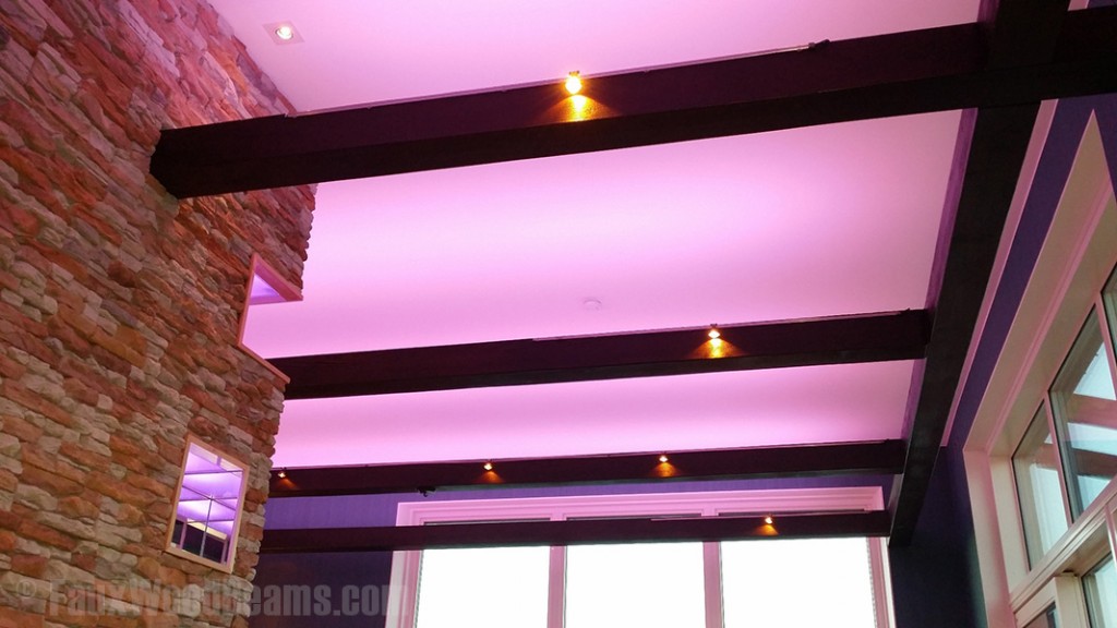 Aspen beams create a lively design for your ceiling decor.