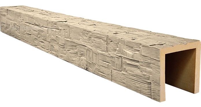 Quick Ship Rough Hewn Beams are available in Unfinished.