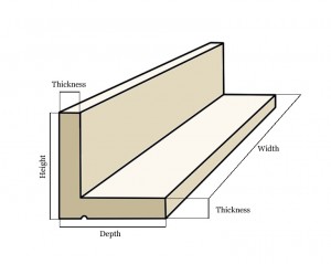 Our beams are supplied in an evenly-matched L-shape. Trim the bottom section to fit your window opening.