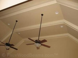  If the rustic look isn't for you, Smooth Beams offer the same opportunity to cover wires or ducting, but with a more modern look.