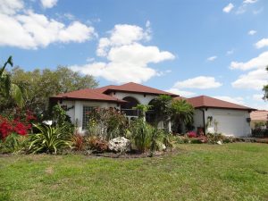 Florida home with new roof corbels installed