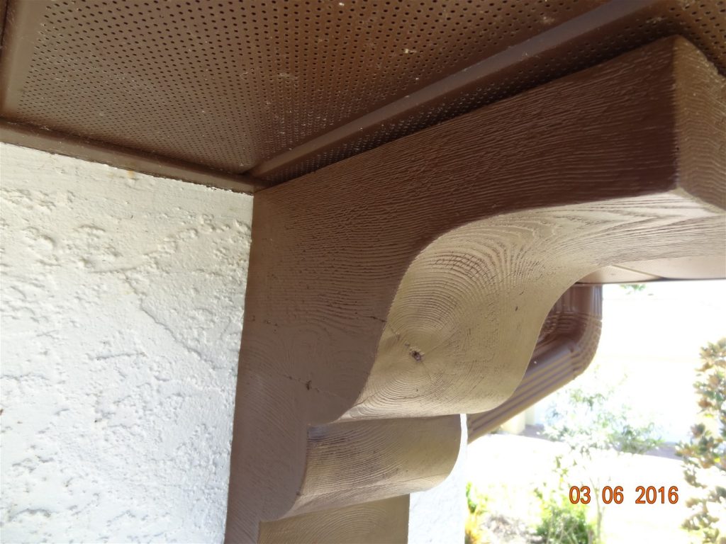 6. Gap due to soffit ridge noticed.