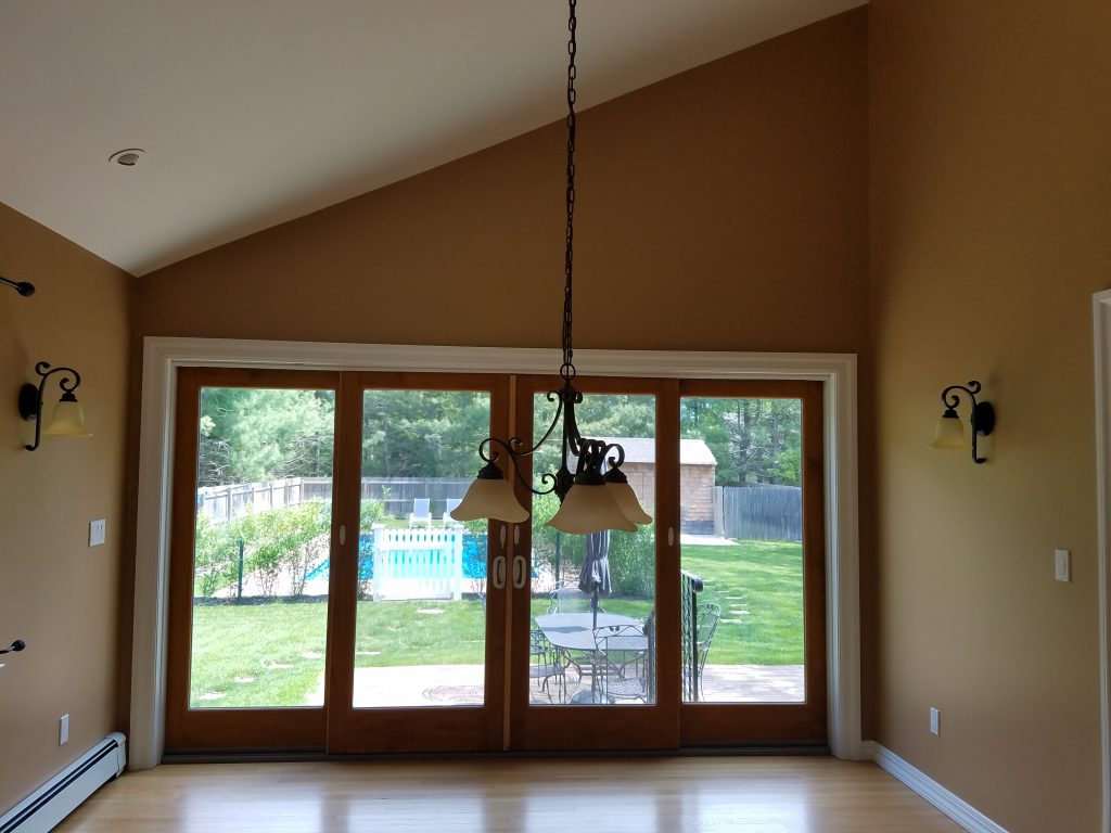 BEFORE: The sloped ceiling created a lot of empty space.