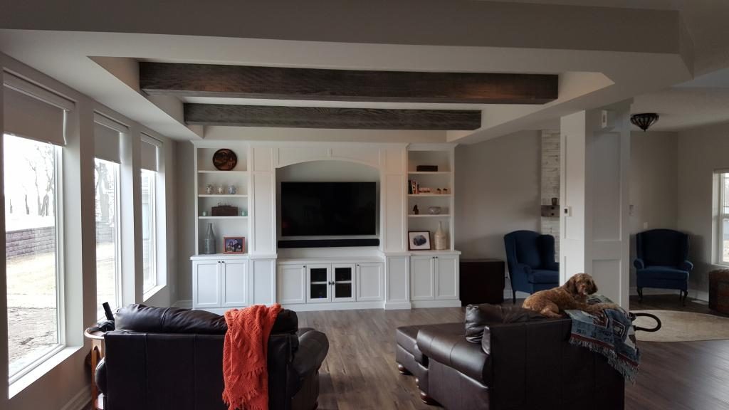 Custom Reclaimed Beams suit both classic and contemporary spaces.