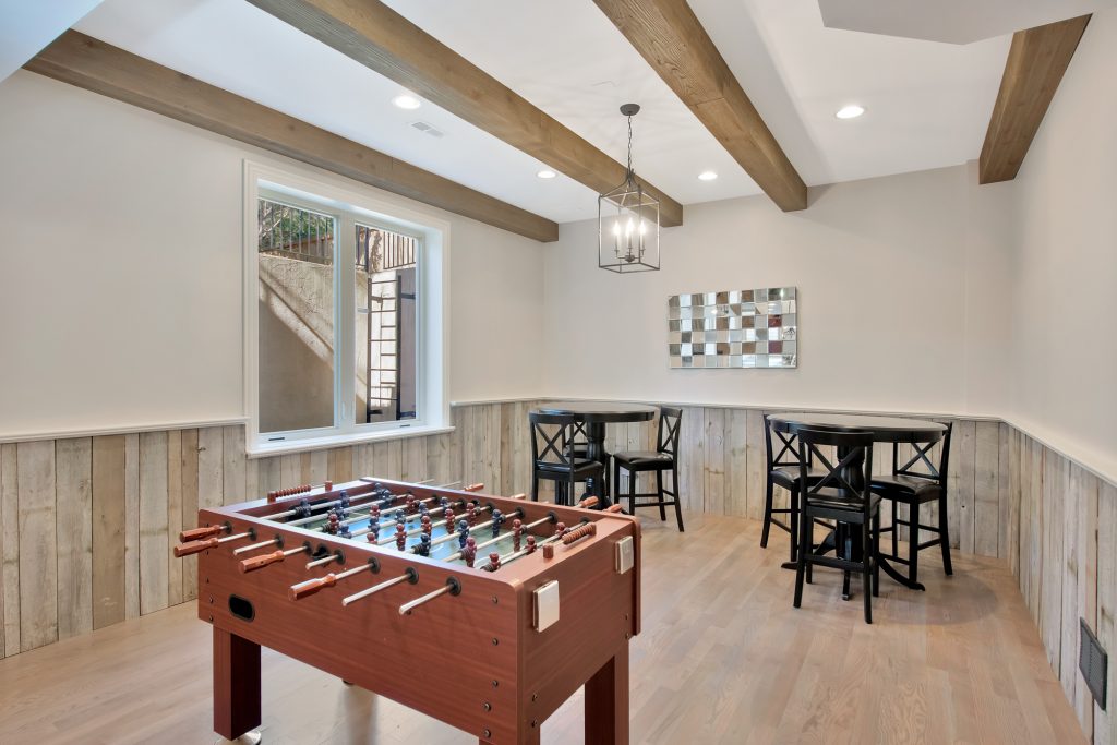 These beams are made from real second-growth cedar and treated with a mineral-based reactive stain to create that aged wood look.