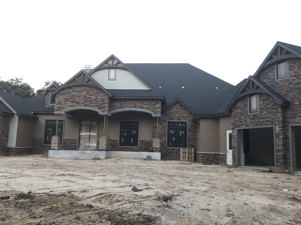 This newly built home in Ocala, FL, showcases some spectacular gable trusses.