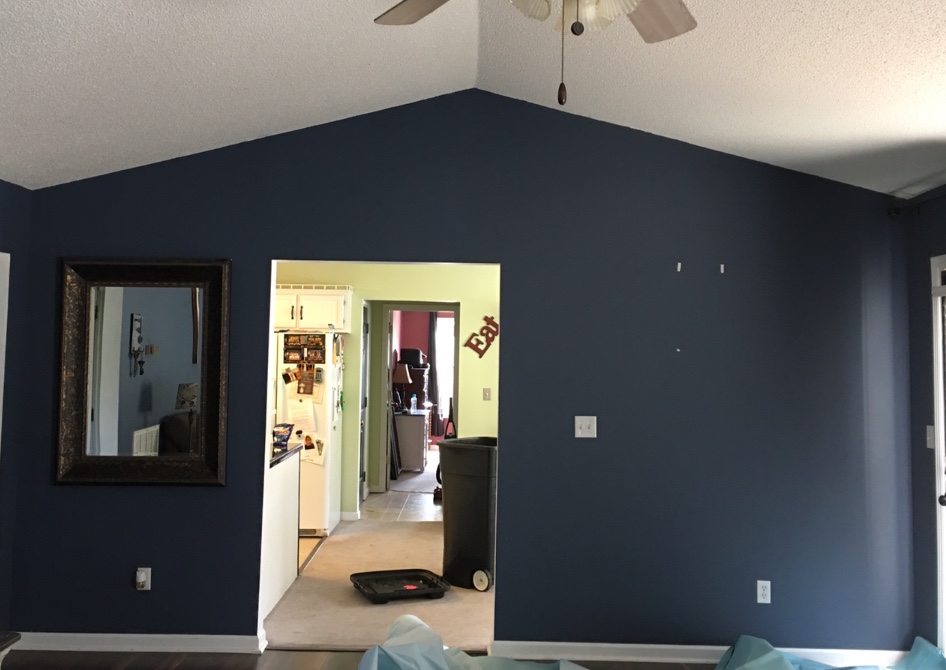 Living room before photo.