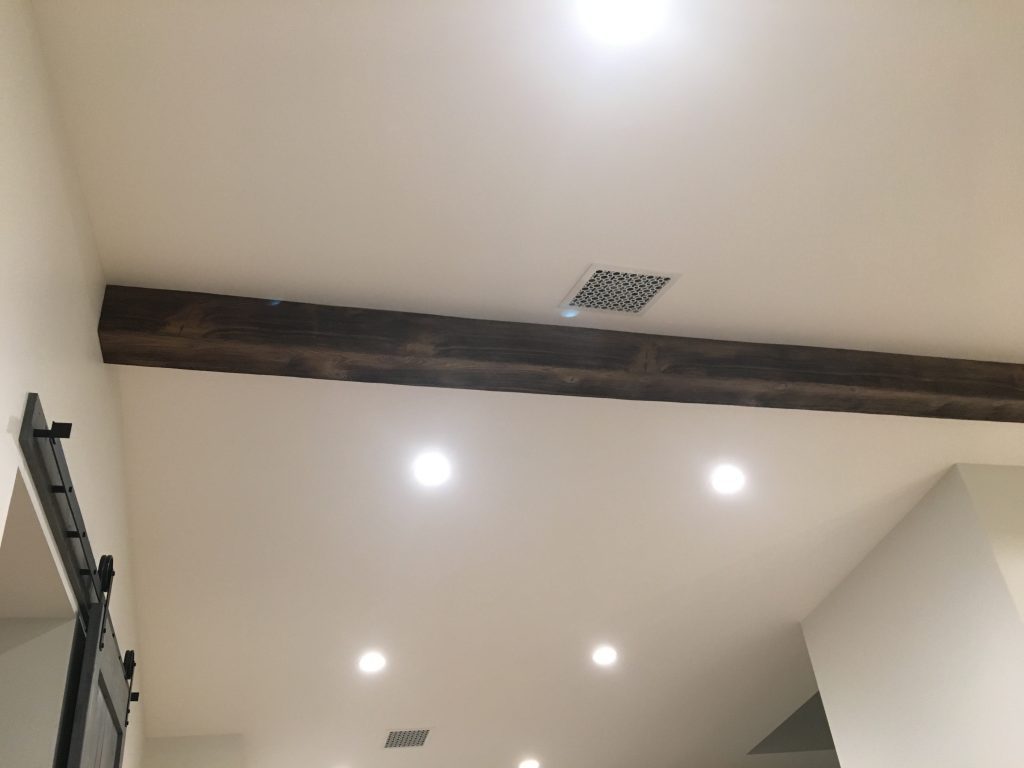 Beachwood beam installed in a kitchen