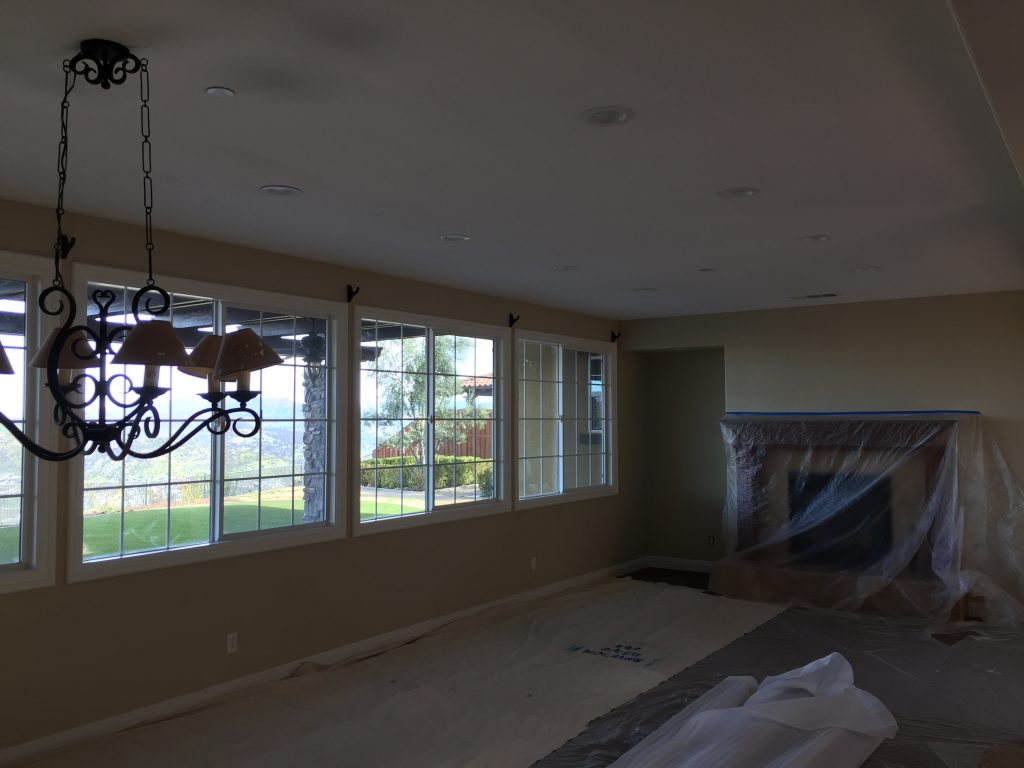 Living room before photo