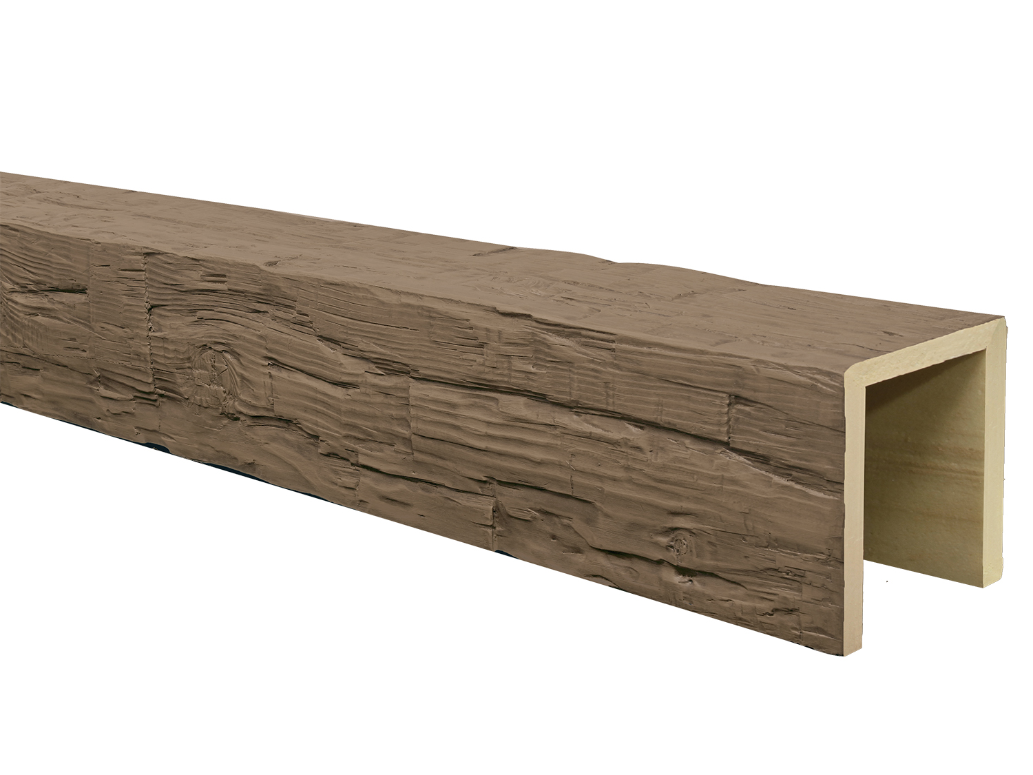 Rough Hewn Faux Wood Beams - Walnut
