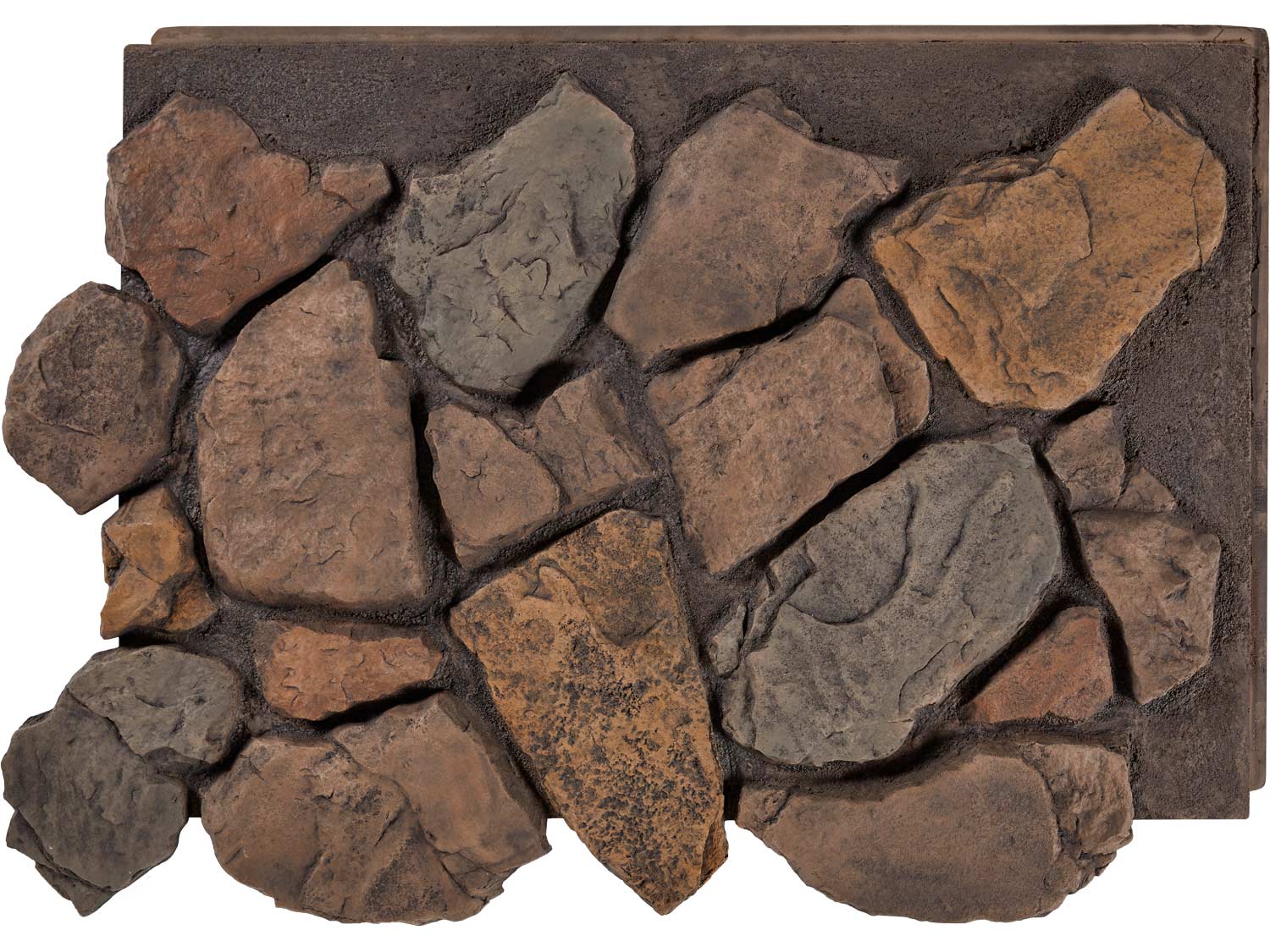 Anson Fieldstone Faux Stone Wall Panel - Earth