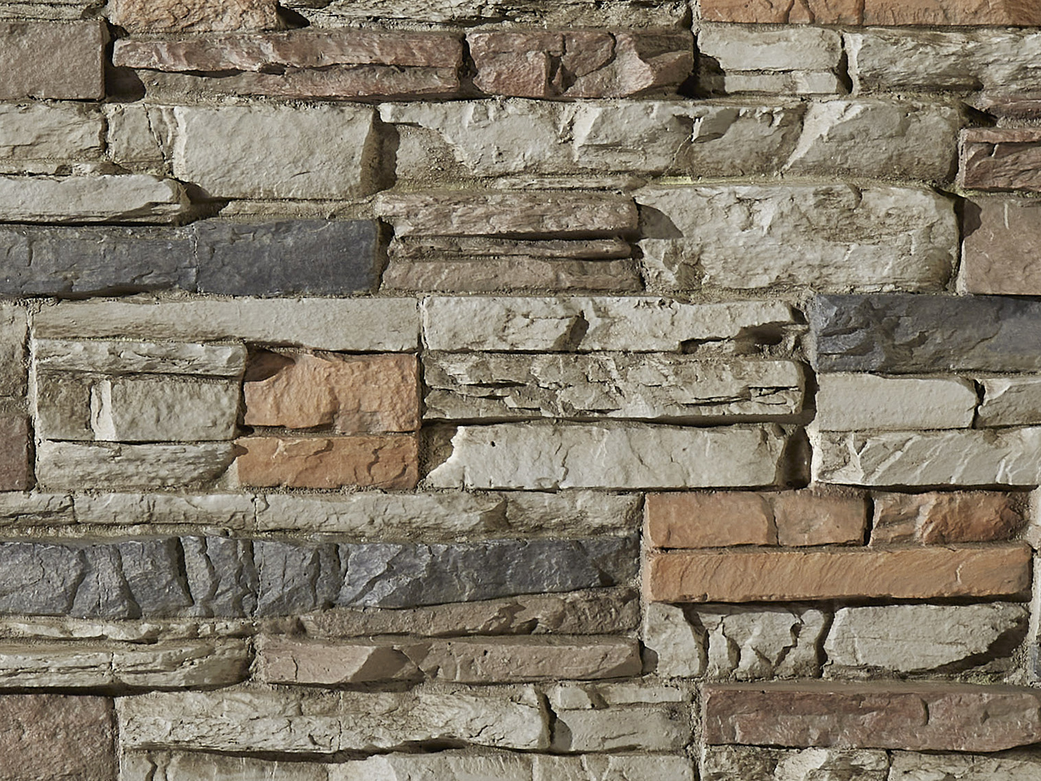 Colorado Dry Stack Faux Stone Wall Panel - Tall, image size:1500x1125